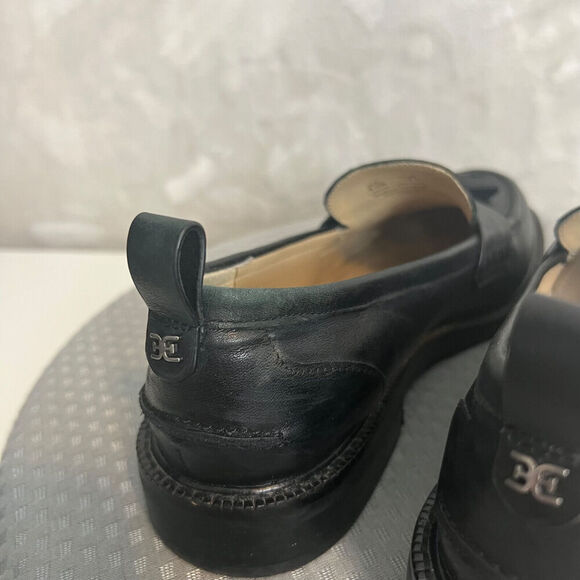 Sam Edelman Caylia Loafer Womens 8.5 M Black Leather Tassel Slip On Shoes Y2K - Picture 8 of 16